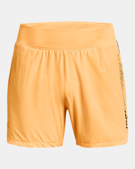 Men's UA Speedpocket 5'' Shorts, Orange, pdpMainDesktop image number 6